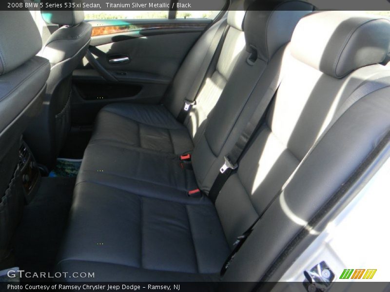 Titanium Silver Metallic / Black 2008 BMW 5 Series 535xi Sedan