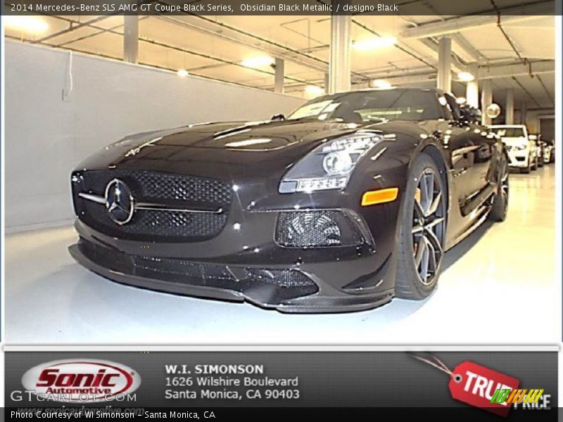 Obsidian Black Metallic / designo Black 2014 Mercedes-Benz SLS AMG GT Coupe Black Series