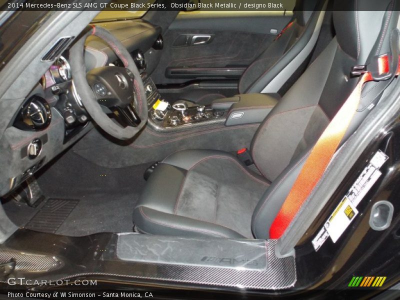 Front Seat of 2014 SLS AMG GT Coupe Black Series