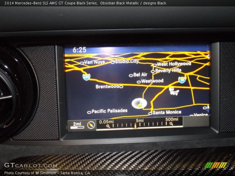 Navigation of 2014 SLS AMG GT Coupe Black Series