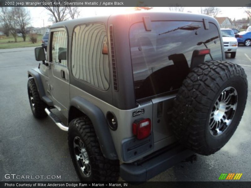 Silverstone Metallic / Agate Black 2002 Jeep Wrangler Sport 4x4