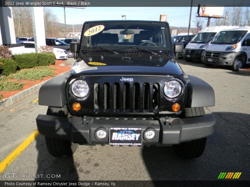 Black / Black 2012 Jeep Wrangler Sport S 4x4