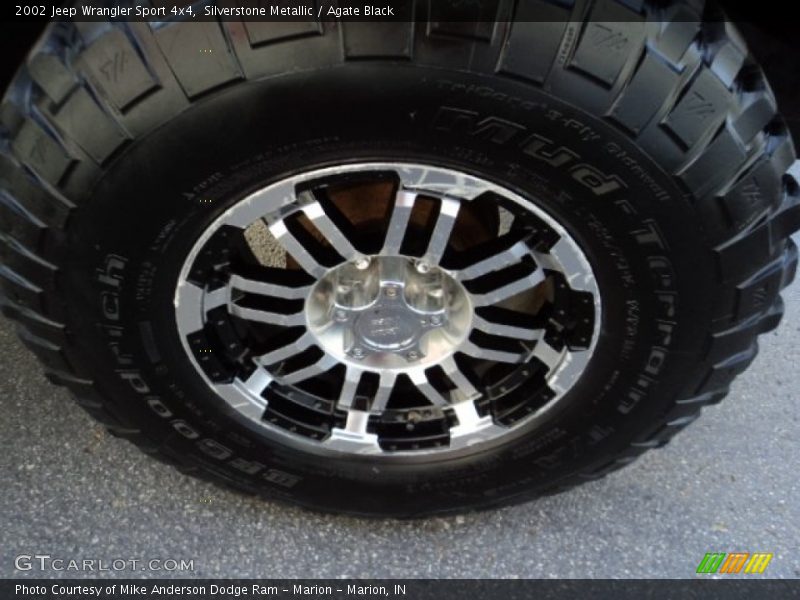 Silverstone Metallic / Agate Black 2002 Jeep Wrangler Sport 4x4