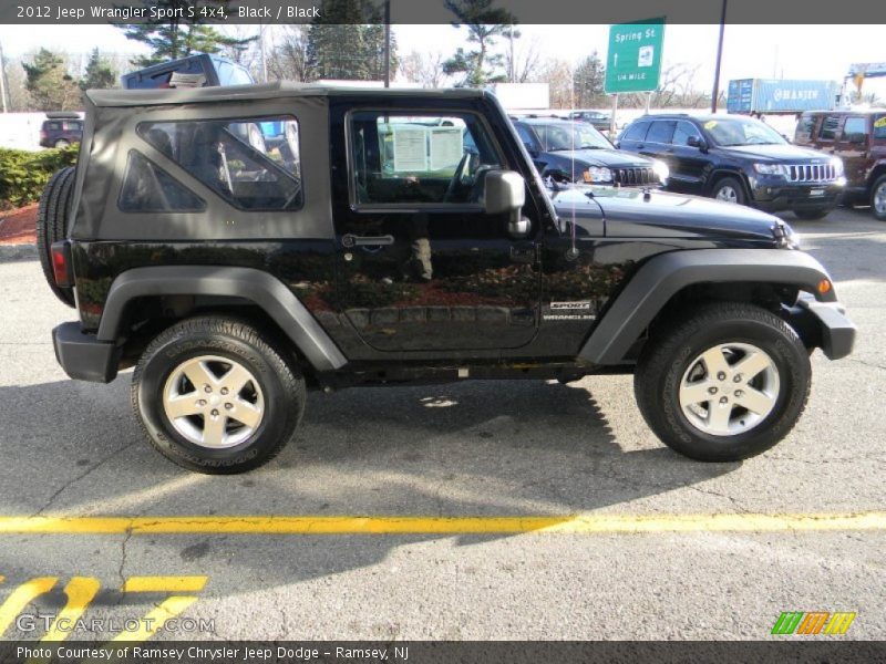 Black / Black 2012 Jeep Wrangler Sport S 4x4