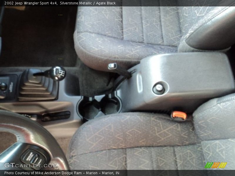 Silverstone Metallic / Agate Black 2002 Jeep Wrangler Sport 4x4