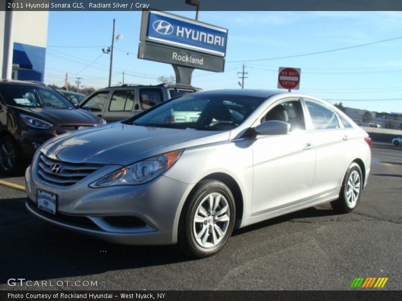 Radiant Silver / Gray 2011 Hyundai Sonata GLS