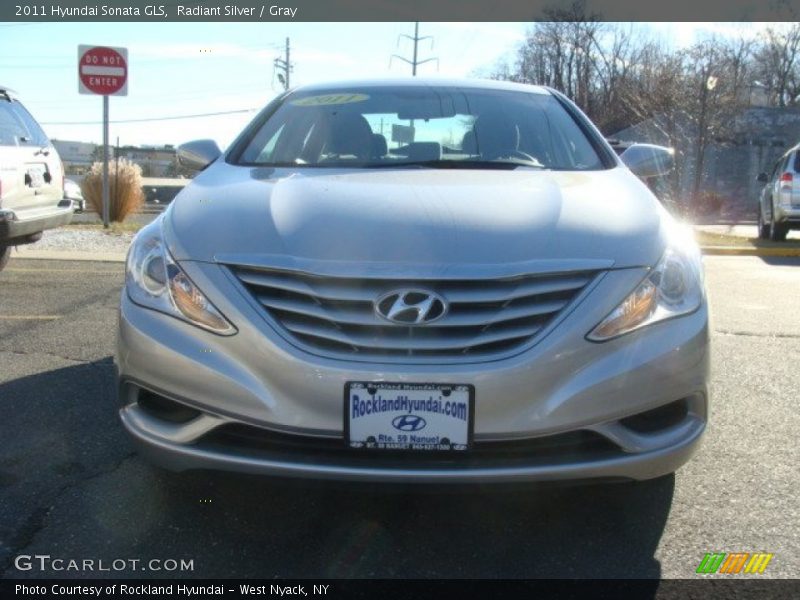Radiant Silver / Gray 2011 Hyundai Sonata GLS