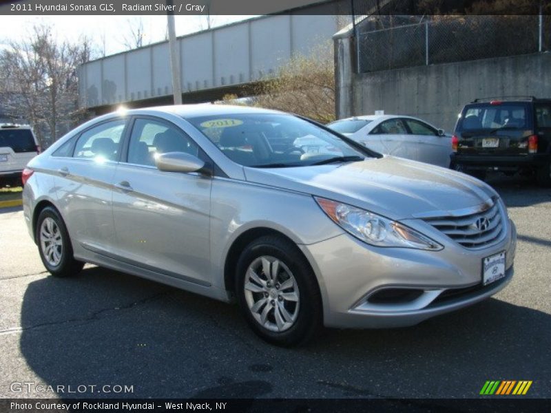 Radiant Silver / Gray 2011 Hyundai Sonata GLS