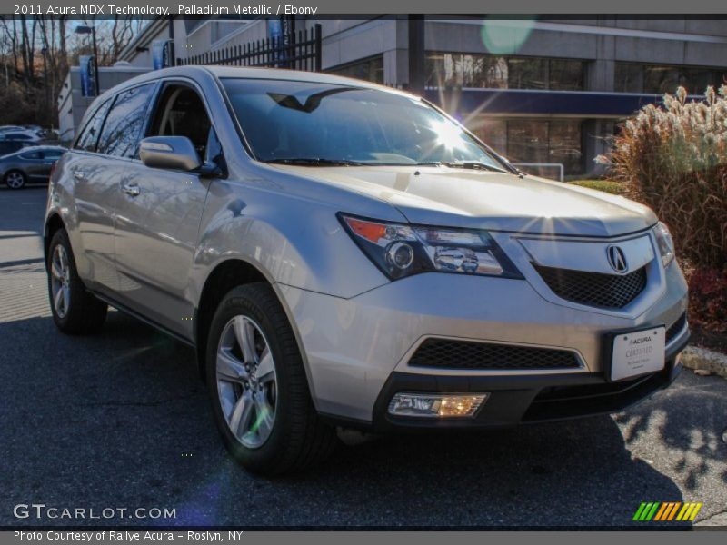 Palladium Metallic / Ebony 2011 Acura MDX Technology