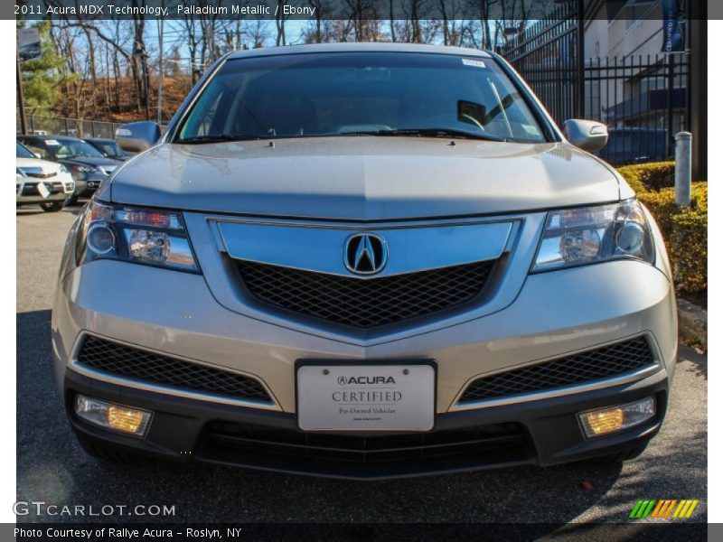Palladium Metallic / Ebony 2011 Acura MDX Technology