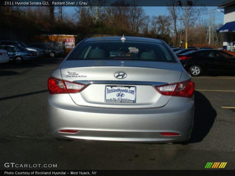 Radiant Silver / Gray 2011 Hyundai Sonata GLS