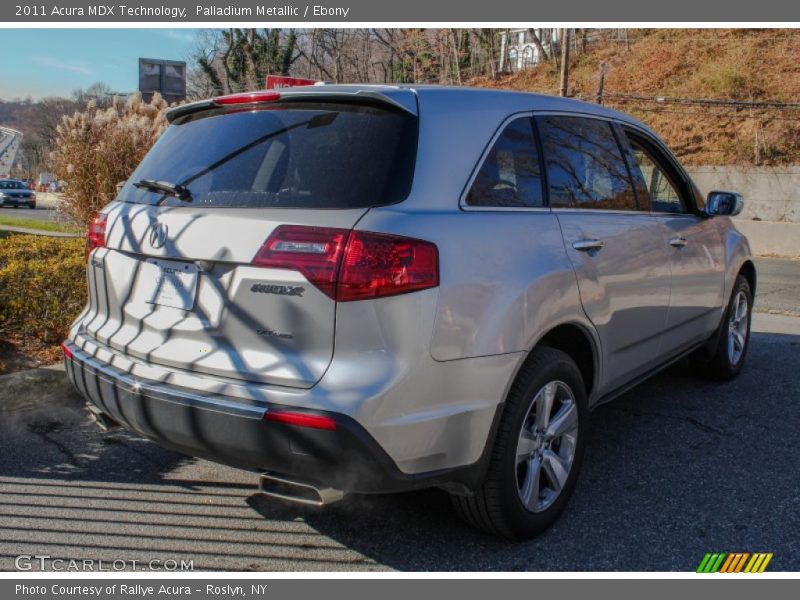 Palladium Metallic / Ebony 2011 Acura MDX Technology