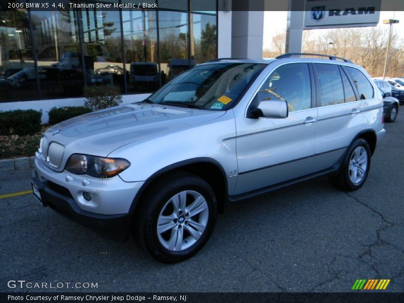 Titanium Silver Metallic / Black 2006 BMW X5 4.4i