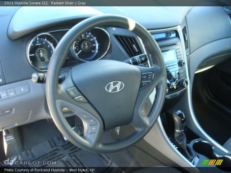 Radiant Silver / Gray 2011 Hyundai Sonata GLS