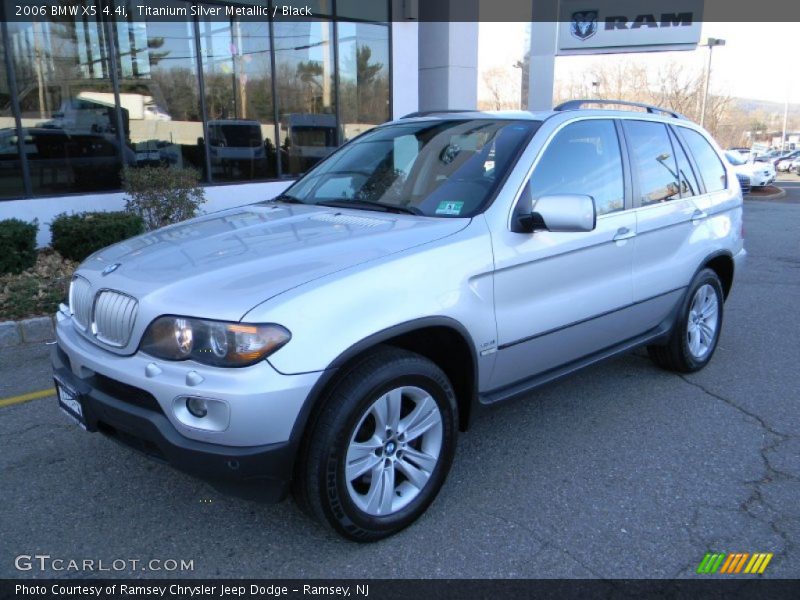 Titanium Silver Metallic / Black 2006 BMW X5 4.4i