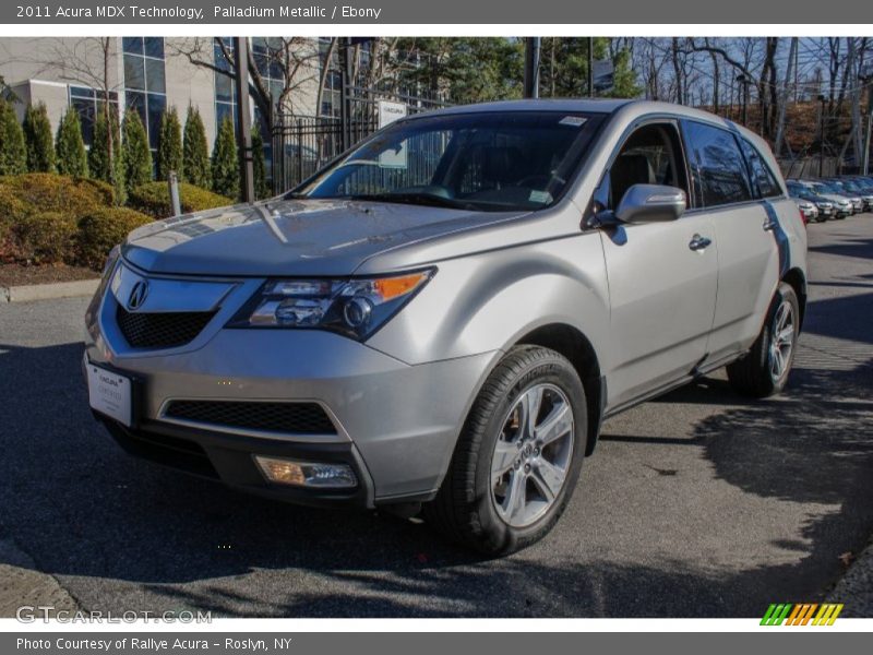 Palladium Metallic / Ebony 2011 Acura MDX Technology