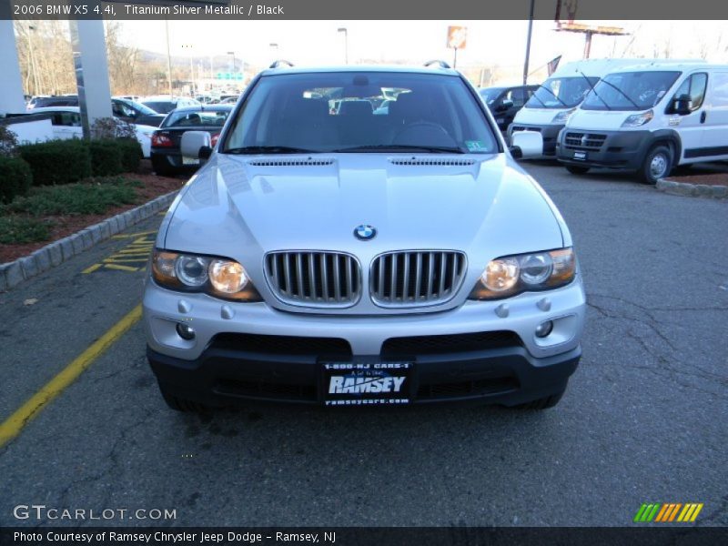 Titanium Silver Metallic / Black 2006 BMW X5 4.4i