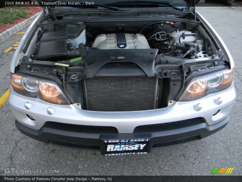 Titanium Silver Metallic / Black 2006 BMW X5 4.4i