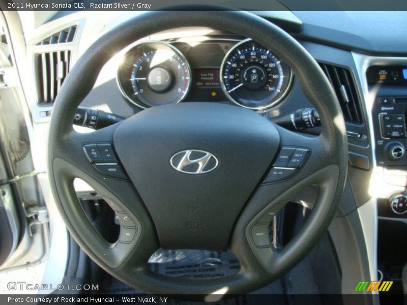 Radiant Silver / Gray 2011 Hyundai Sonata GLS