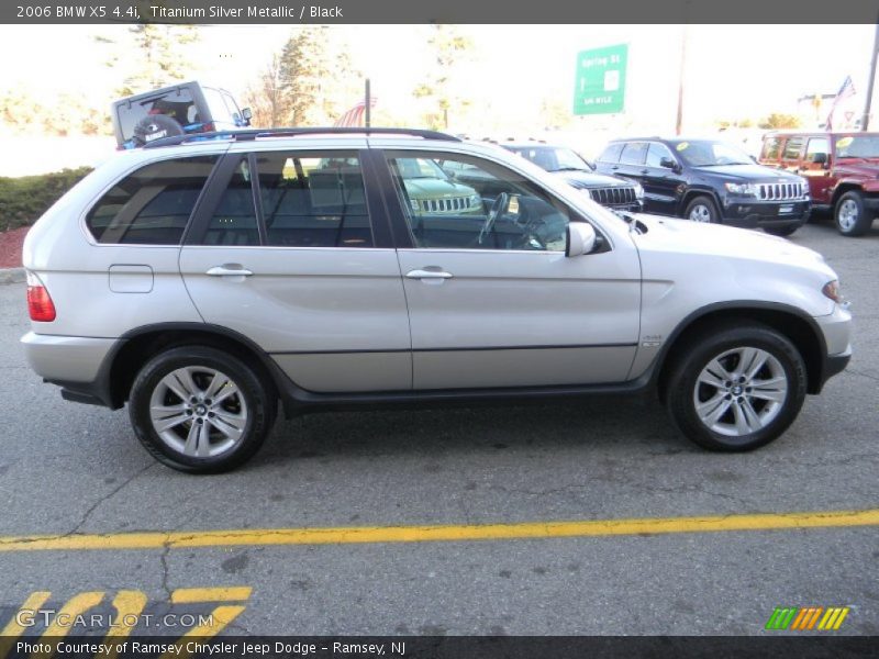 Titanium Silver Metallic / Black 2006 BMW X5 4.4i