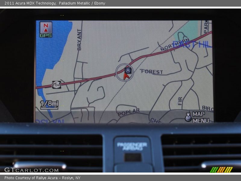 Palladium Metallic / Ebony 2011 Acura MDX Technology