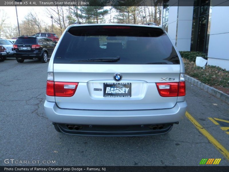 Titanium Silver Metallic / Black 2006 BMW X5 4.4i