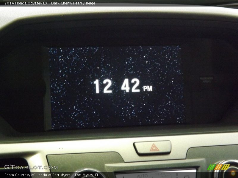 Dark Cherry Pearl / Beige 2014 Honda Odyssey EX