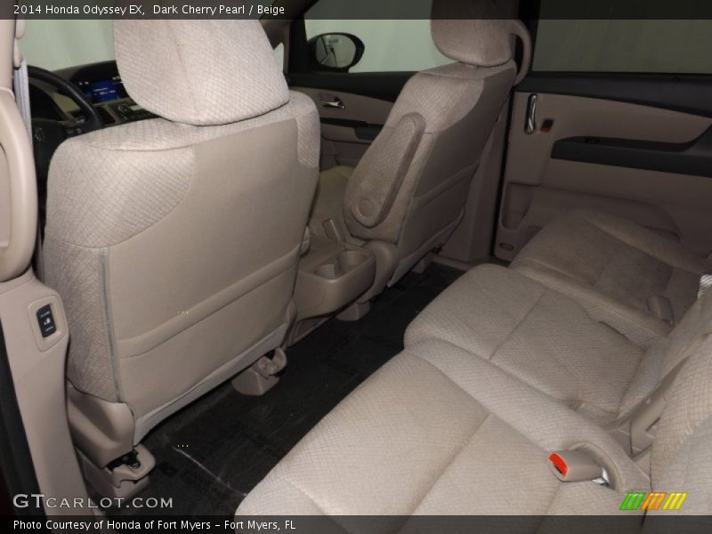 Dark Cherry Pearl / Beige 2014 Honda Odyssey EX