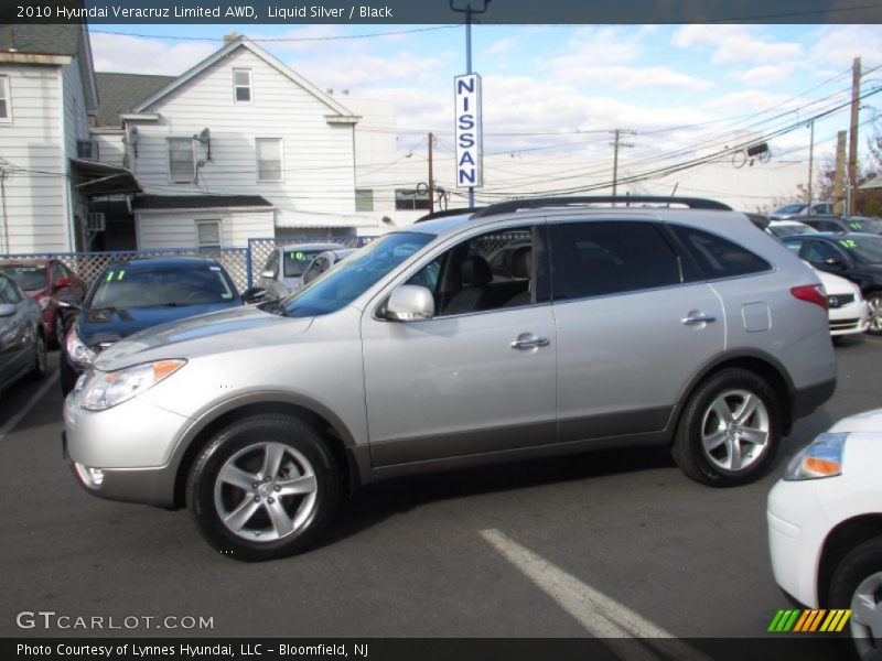 Liquid Silver / Black 2010 Hyundai Veracruz Limited AWD