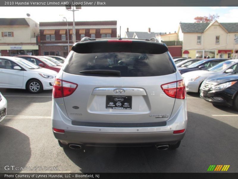 Liquid Silver / Black 2010 Hyundai Veracruz Limited AWD