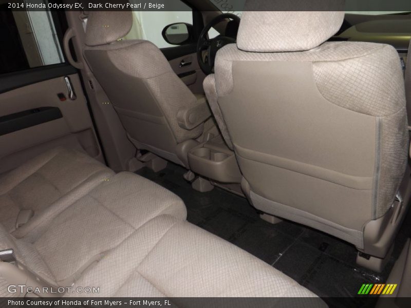 Dark Cherry Pearl / Beige 2014 Honda Odyssey EX