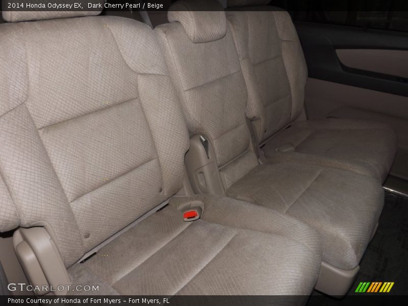 Dark Cherry Pearl / Beige 2014 Honda Odyssey EX
