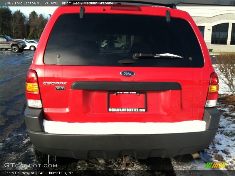 Bright Red / Medium Graphite 2002 Ford Escape XLT V6 4WD