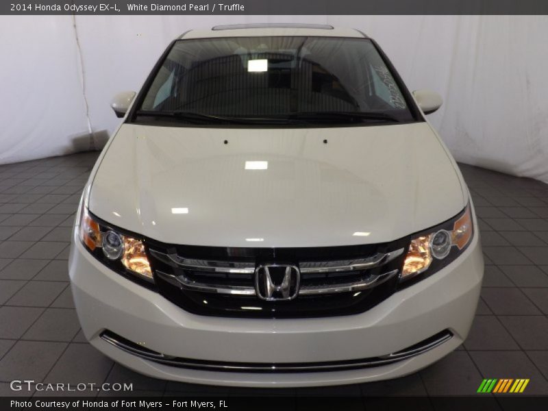 White Diamond Pearl / Truffle 2014 Honda Odyssey EX-L