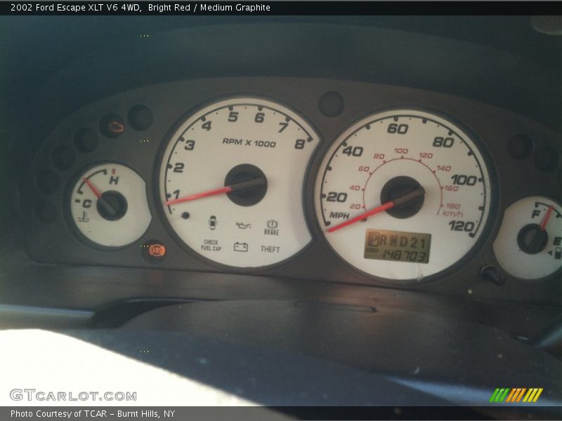 Bright Red / Medium Graphite 2002 Ford Escape XLT V6 4WD