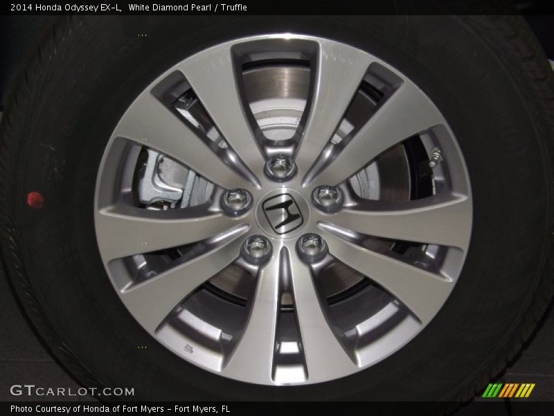 White Diamond Pearl / Truffle 2014 Honda Odyssey EX-L