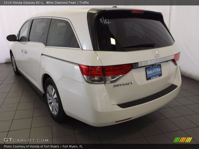 White Diamond Pearl / Truffle 2014 Honda Odyssey EX-L