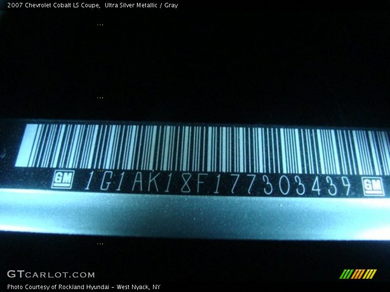 Ultra Silver Metallic / Gray 2007 Chevrolet Cobalt LS Coupe