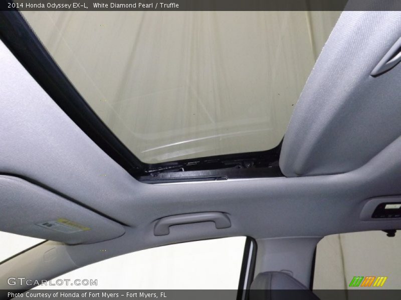 White Diamond Pearl / Truffle 2014 Honda Odyssey EX-L