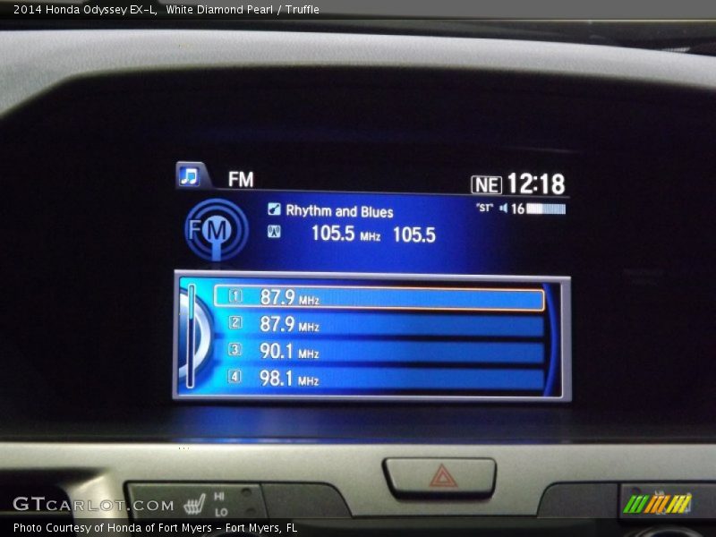 White Diamond Pearl / Truffle 2014 Honda Odyssey EX-L