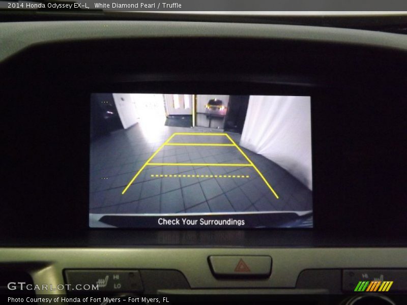 White Diamond Pearl / Truffle 2014 Honda Odyssey EX-L