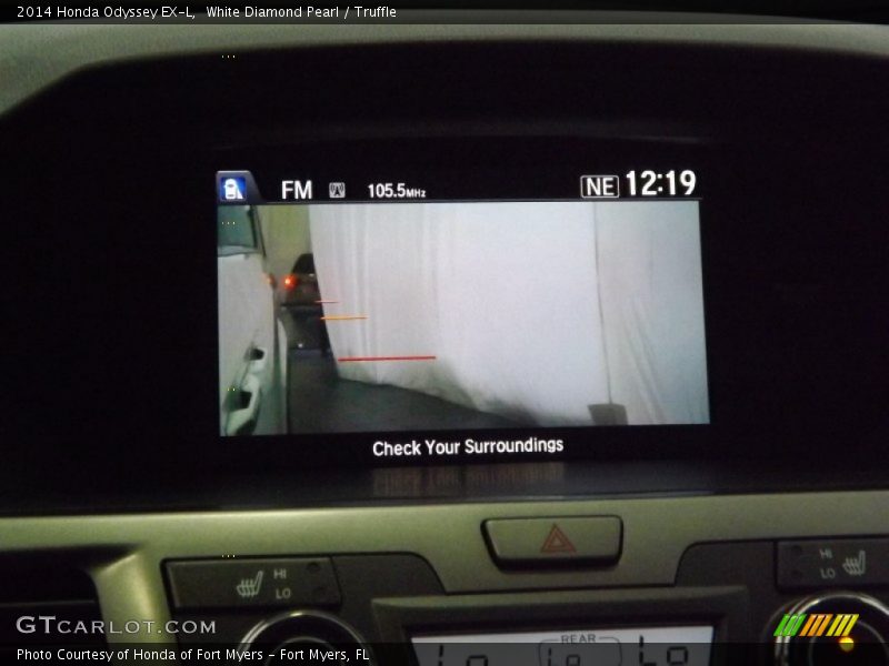 White Diamond Pearl / Truffle 2014 Honda Odyssey EX-L