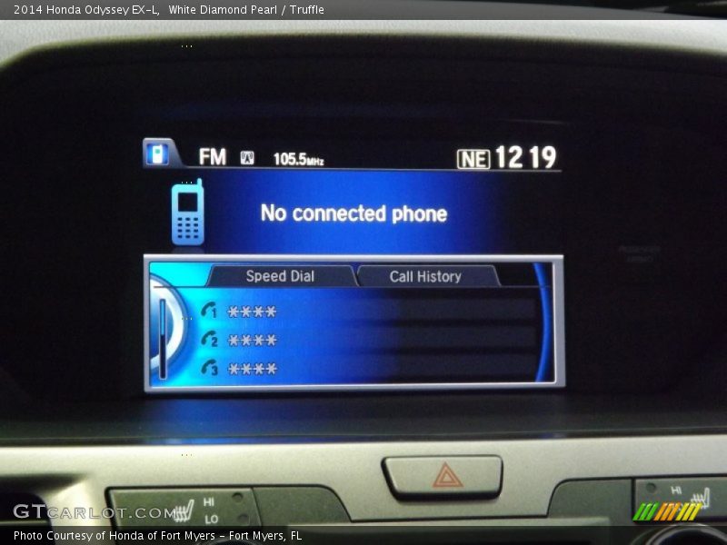 White Diamond Pearl / Truffle 2014 Honda Odyssey EX-L