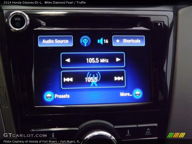 White Diamond Pearl / Truffle 2014 Honda Odyssey EX-L