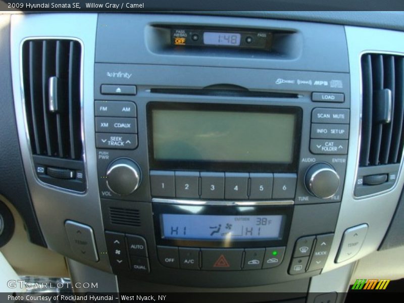 Willow Gray / Camel 2009 Hyundai Sonata SE