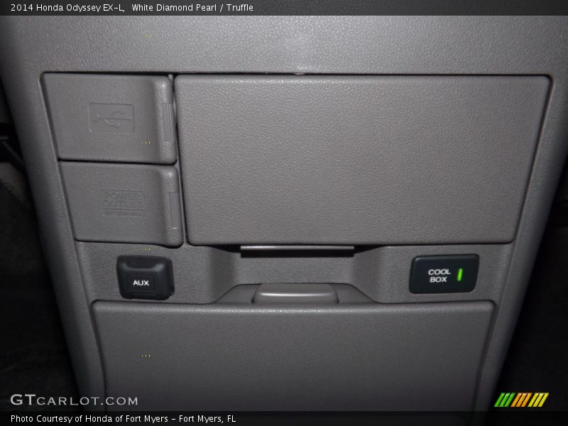 White Diamond Pearl / Truffle 2014 Honda Odyssey EX-L