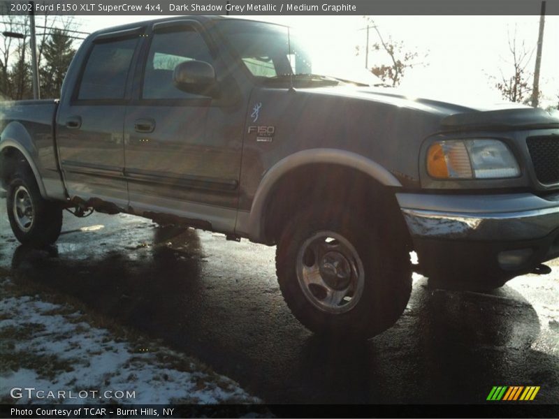 Dark Shadow Grey Metallic / Medium Graphite 2002 Ford F150 XLT SuperCrew 4x4