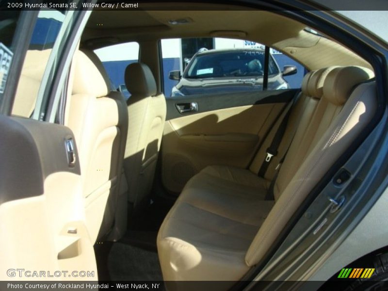 Willow Gray / Camel 2009 Hyundai Sonata SE