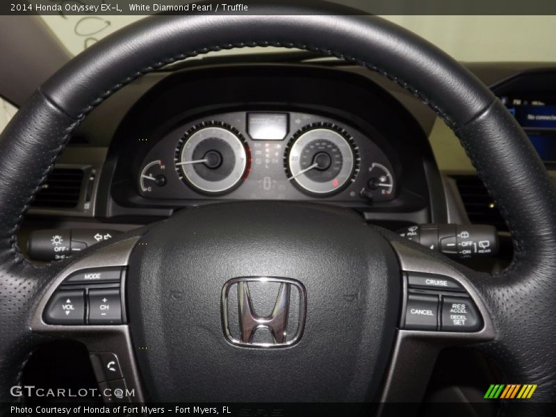 White Diamond Pearl / Truffle 2014 Honda Odyssey EX-L