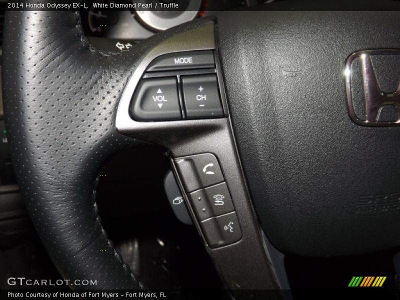 White Diamond Pearl / Truffle 2014 Honda Odyssey EX-L